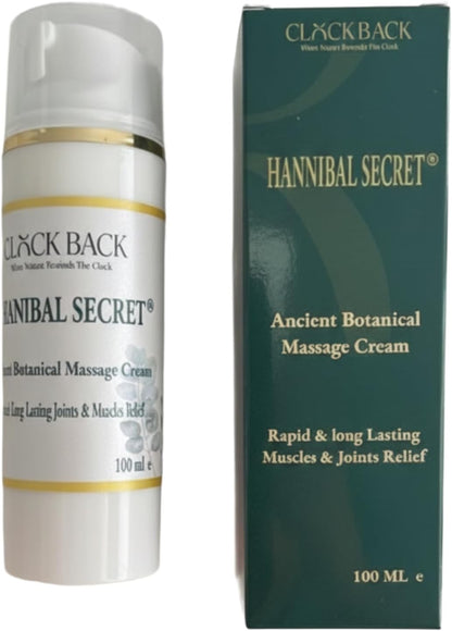 Fast Recovery Muscle & Joint Massage Cream - Hannibal’s Secret® (100ml) -Professional-Grade Clean Ingredients - Maximum Potency Elite Muscle Rub Luxury Joint Relief for Senior’s Wear & Tear –