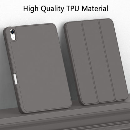 iMieet Case for iPad (A16)/iPad 10th Generation [11-Inch 2025/10.9 Inch 2022], Trifold Stand Smart Cover with Pencil Holder and Soft TPU Back, Supports Touch ID(Black)