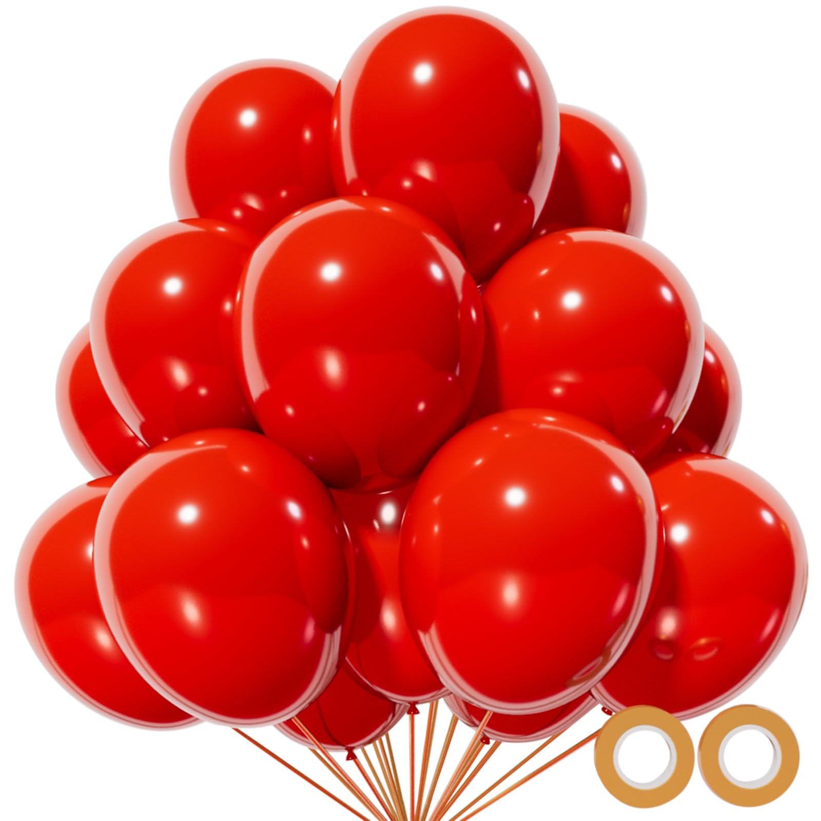 110pcs Black Balloon 12 inch, Black Latex Balloons for Birthday Party Baby Shower Wedding(with 2 Ribbons).