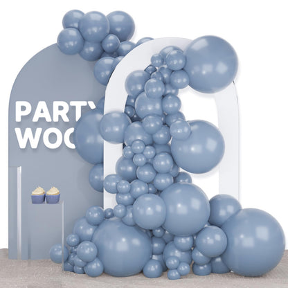PartyWoo White Balloons 140 pcs Different Sizes of 18 12 10 5 Inch White Balloons Arch Kit Garland for Wedding Baby Shower Birthday Bridal Shower Graduation Engagement Party Decorations White-Y13