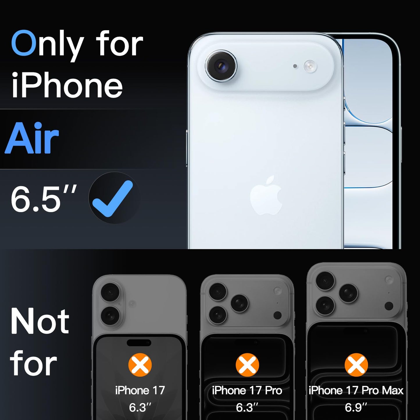 JETech Displayschutzfolie für iPhone 16 6,1 Zoll, gehärtetes Glas mit einfachem Installationstool, Case-Friendly, HD Klar, 3 Stück
