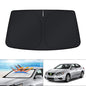 KUST Windshield Sun Shade for 2017-2026 Tesla Model Y/Model 3 Sunshade Accessories (Fit 2025-2026 Model Y Juniper / 2024 Model 3 Highland) Upgraded Foldable Sunshade, Blocks UV Rays Keep Car Cool