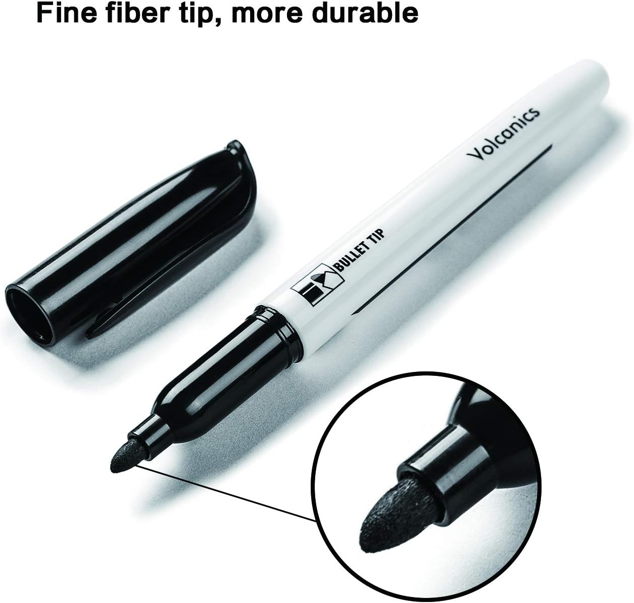Dry Erase Markers Low Odor Fine Whiteboard Markers Thin Box of 12，10 Colors