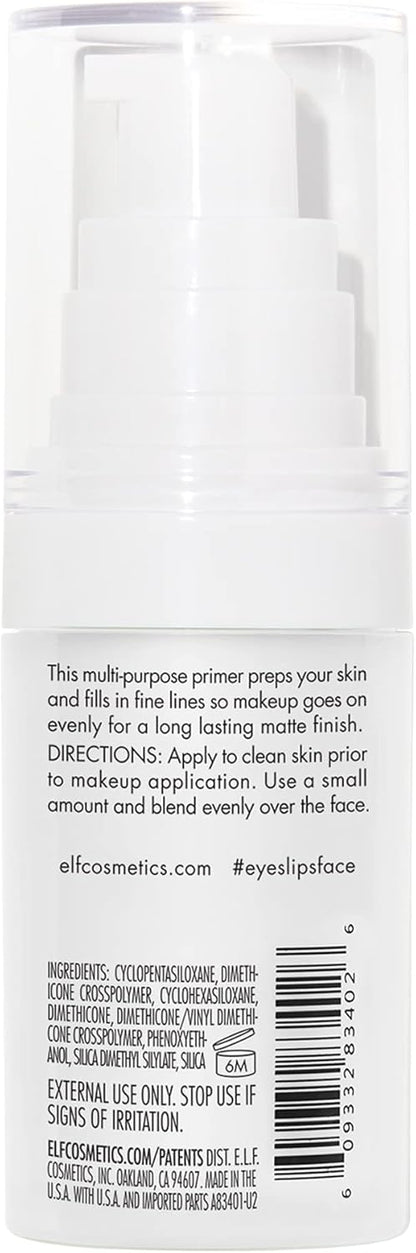 e.l.f. Poreless Face Primer. Make-up-Grundierung für ein makelloses, glattes Hautbild, verleiht dem Make-up Haltbarkeit, angereichert mit Teebaum
