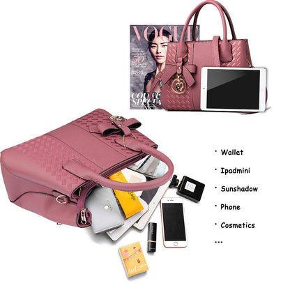 Jeniulet Geldbörsen und Handtaschen für Damen Mode Damen PU-Leder Top-Griff Satchel Schulter Tragetaschen Dunkelgrau 10.2" x 3.9" x 7.9"