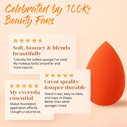 BEAKEY Make-up-Schwamm-Set, 5 Stück, mikroporös, geringe Absorption, weiche, latexfreie Foundation-Beauty-Schwämme und -Blender für Puder-Creme