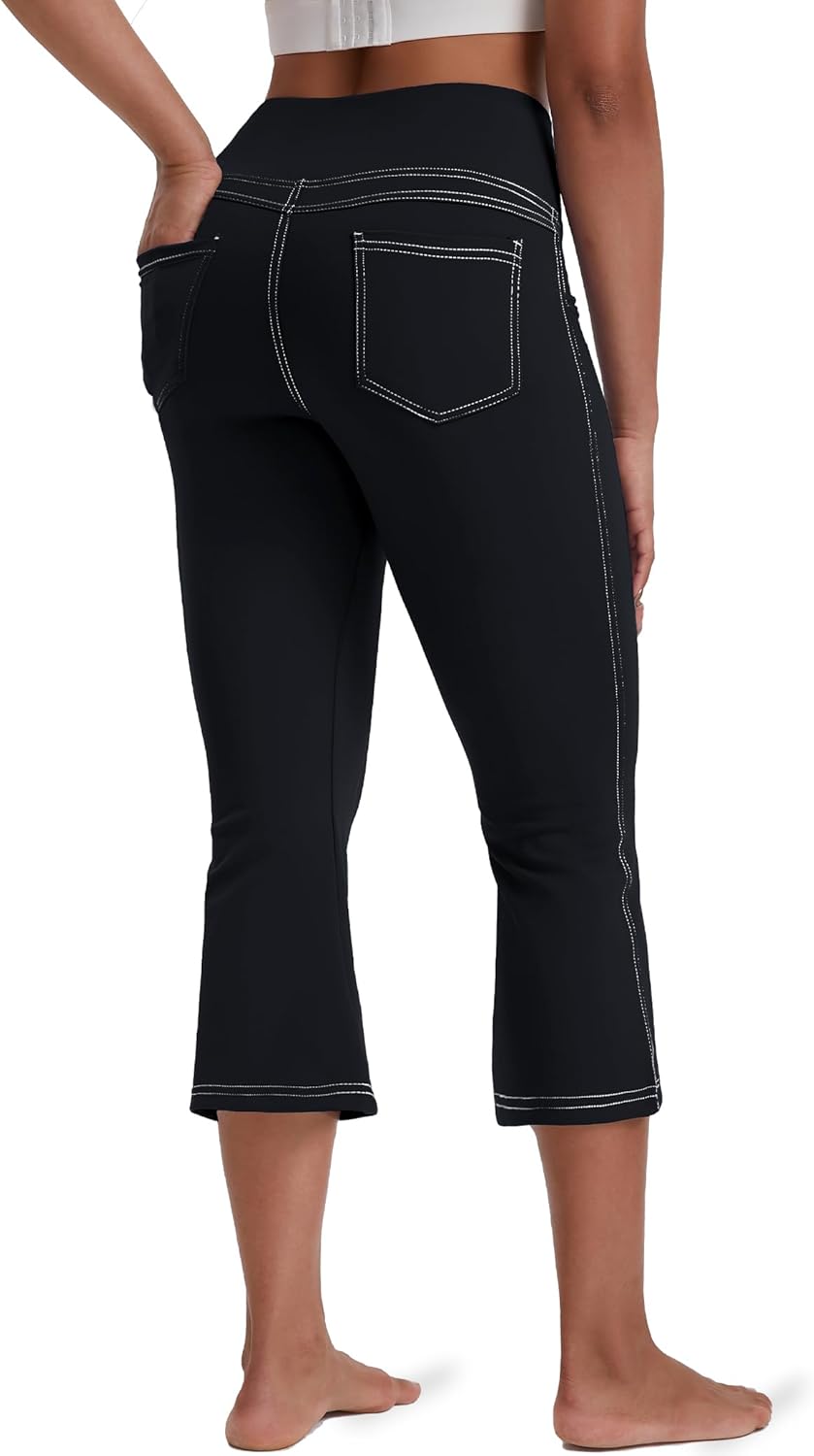 SmallBootcut-CapriCapri Bootcut-black