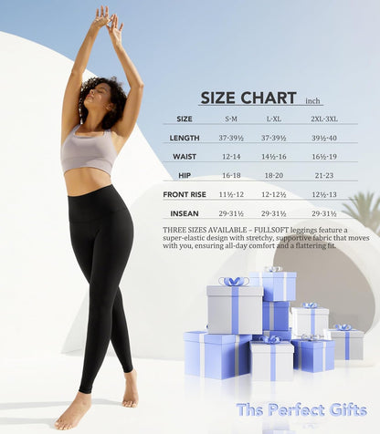 CTHH 4 Pack Leggings for Women - High Waisted No See Through Tummy Control Yoga Pants