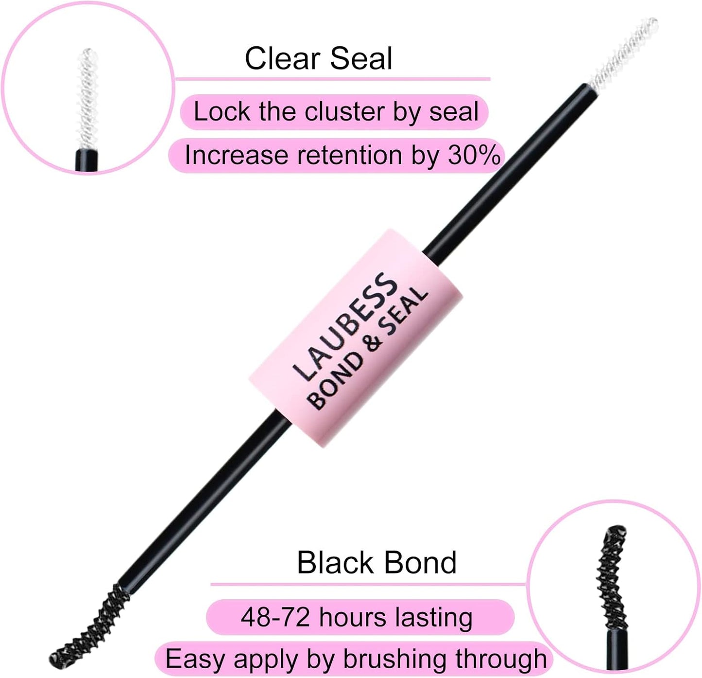 Wimpernverlängerungs-Set 20D+40D Cluster mit Kleber und Versiegelung – Wasserdichtes DIY-Wimpernverlängerungs-Set mit Pinzette (Set 20D/40D-0.07D-9-16Mix)