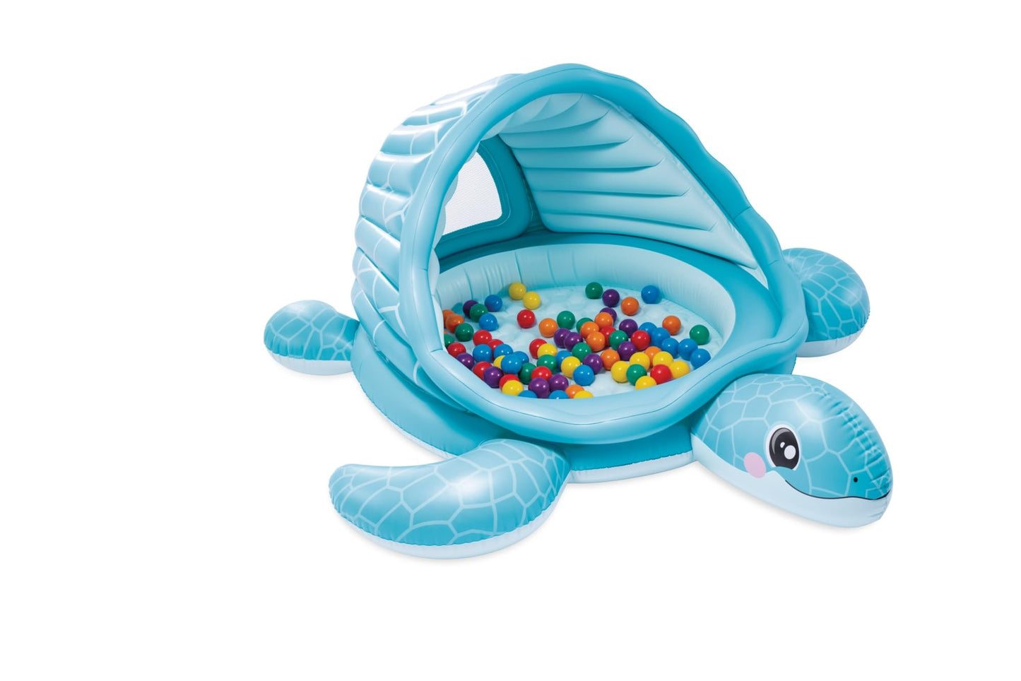 Intex 96" x 78" x 28" Inflatable Jungle Adventure Play Center Spray Kiddie Pool - Backyard Kids Water Slide, Outdoor Blow-Up Splash Pad for Toddlers