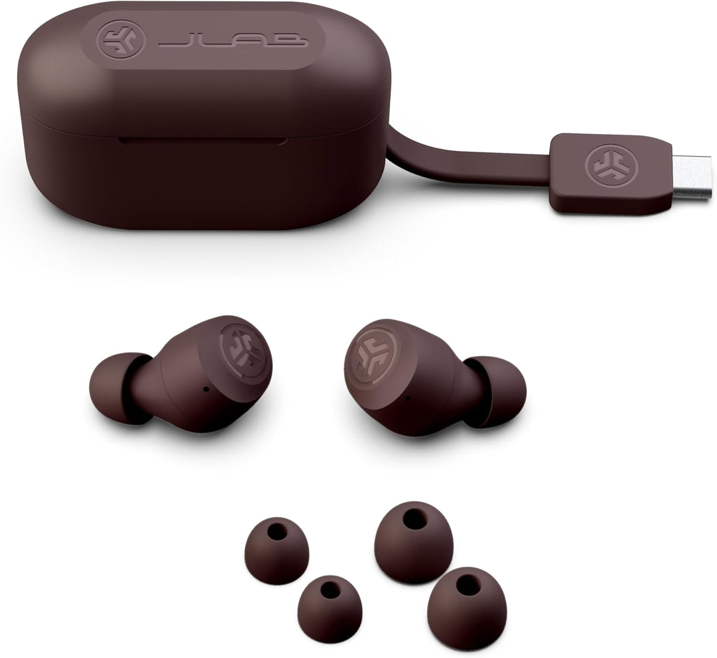 JLab, Go Air Pop+ Tones, True Wireless Earbuds, Bluetooth, IPX4, Dual Connect, EQ3 Sound, 4975 C