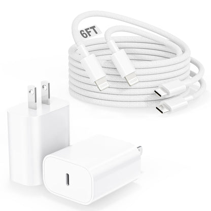 [Apple MFi Certified]10FT Fast iPhone Charger,Extra Long Apple Charger Fast Charging 2Pack USB C Charger Block Plug + 10Foot Lightning Cable Cord for iPhone 14/Pro/Pro Max/Plus/13/12/11/XS/XR/X/SE2022