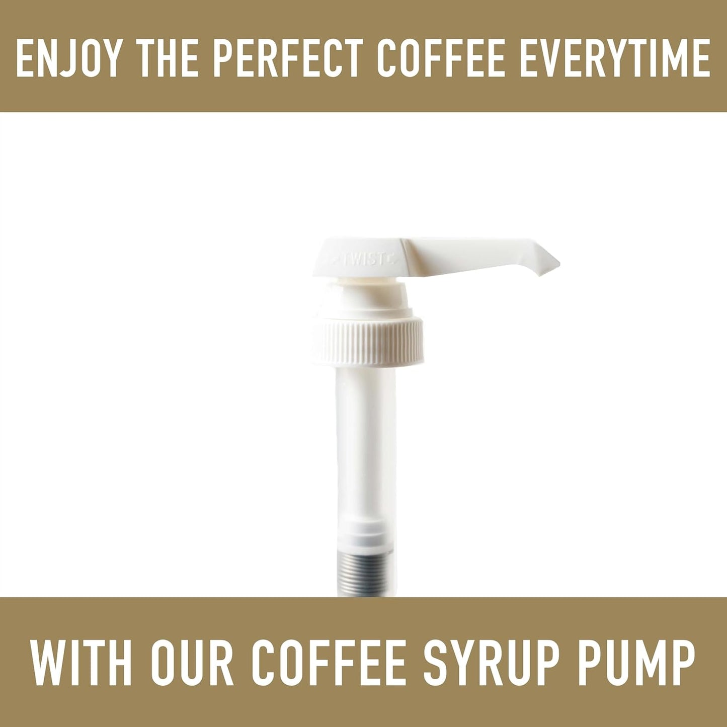 Matteo's Kaffeesirup-Pumpenspender, Flaschenpumpen für Sirup, Skinny Sirup-Pumpe für 750ml Flaschen – Perfekter Sirupspender und Getränkepumpe für die Kaffeebar (1er-Pack)
