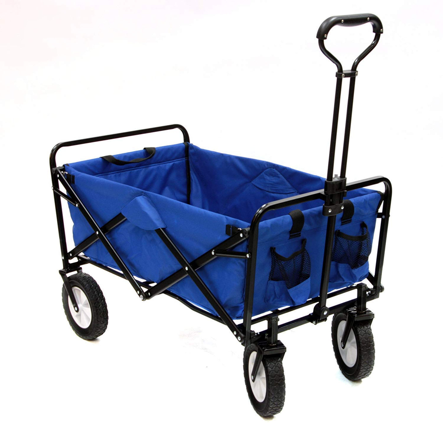 Mac Sports Collapsible Folding Outdoor Utility Wagon, Black