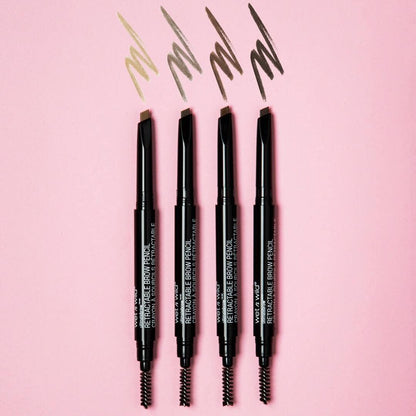 wet n wild Ultimate Eyebrow Retractable Definer Pencil, doppelseitig, feine Spitze, formt, definiert, füllt Augenbrauen aus - Dark Brown