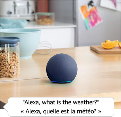 Amazon Echo Dot (neuestes Modell), Alexa-Lautsprecher mit sattem Klang, Ideal für Schlafzimmer, Esszimmer und Büros, Anthrazit, mit Alexa+ Early Access