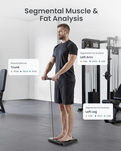 RENPHO Smart-Waage für Körpergewicht, FSA- und HSA-berechtigt, Digitale Badezimmerwaage BMI Waage Bluetooth Körperfettwaage, Körperanalysewaage Gesundheitsanalysator mit Smartphone-App, 400 lbs - Elis 1