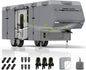 Umbrauto Class C RV Cover Fits 29-32’, Class C Motorhome Camper Cover, Heavy Duty 7 Layers Top Windproof Breathable RV Cover with 3Pcs Extra Straps, Adhesive Repair Patches, 6 Gutter Covers