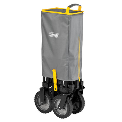 Coleman XL Collapsible Wagon, Heavy‑Duty 400 lb Capacity, Large 50+ Gallon Utility Cart with All‑Terrain Wide‑Base Wheels, One‑Pull Folding Design, Removable Wheels & Ergonomic Handle – Blue