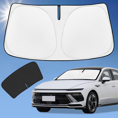 for Toyota Tacoma 2016-2023 2024 2025 2026 Sun Shade Sunshade Windshield Cover - 4 Layers Front Window Shade Custom Fit Tacoma 2Dr 4Dr Pickup Sun Visor 240T Shade Blocks UV Rays Car Accessories