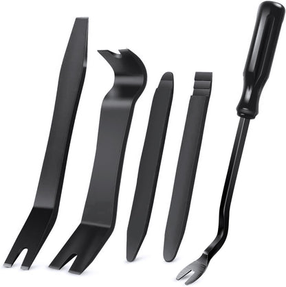 GOOACC 5PCS Auto Trim Removal Tool Kit No-Scratch Pry Tool Kit for Car Door Clip Panel & Audio Dashboard Dismantle -5PCS