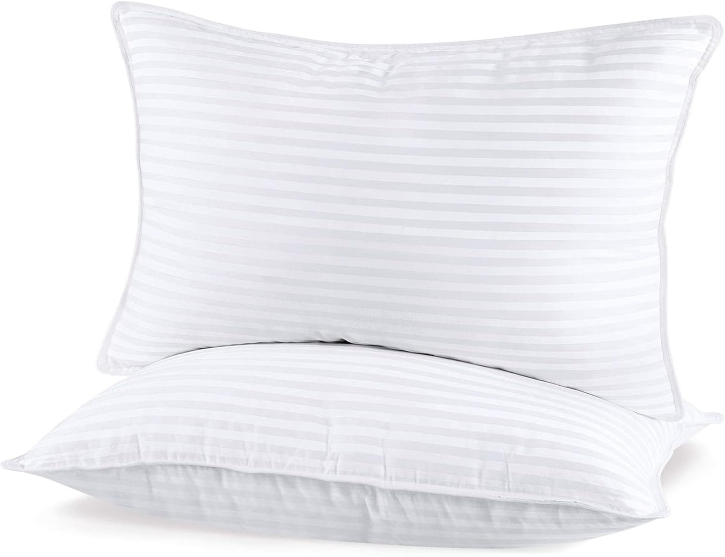 SHERWOOD Pillows Queen Size 2 Pack Hotel Pillow with Cotton Cover and Down Alternative Fiber Fill Bed Pillow for Sleeping