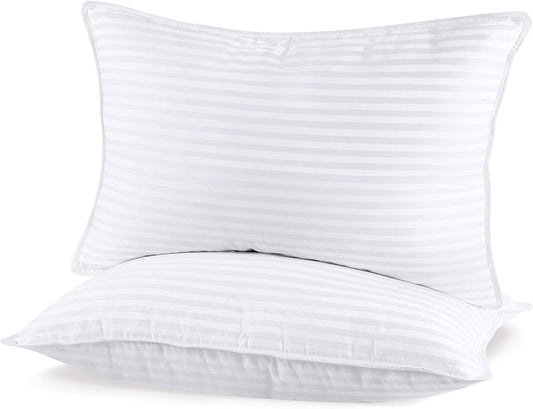 SHERWOOD Pillows Queen Size 2 Pack Hotel Pillow with Cotton Cover and Down Alternative Fiber Fill Bed Pillow for Sleeping