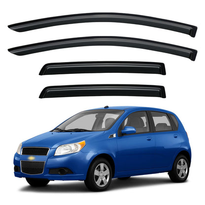 Window Visors Rain Guards for 2015-2026 Ford F150 SuperCrew & 2017-2026 F-150 Raptor F250 F350 F450 F550 Super Duty Crew Cab, Out-Channel Window Vent Deflectors Visors Shades Protectors