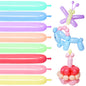 100Pcs clear 260 Balloons Clear Long Skinny Latex Balloon for Animal Ballons, Premium Quality Balloons for Beginners Baloons Making Kid's Carnivals Party Decoartion