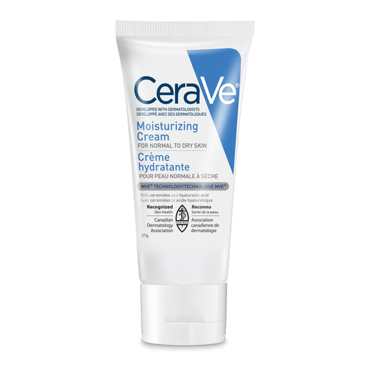 CeraVe Moisturizing Cream, Daily Face, Hands, & Body Cream Moisturizer for Dry Skin With Hyaluronic Acid and Ceramides for Women and Men. Sensitive skin, Oil-free, Non-comedogenic, Fragrance-Free, 539 Grams