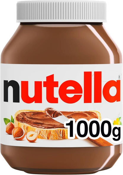 NUTELLA Hazelnut Spread with Cocoa for Breakfast; Bulk 1 Kilogram Jar (Pack of 2)