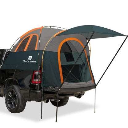 Truck Bed Tent 5.5-6ft: Easy Set Up Umburato Pickup Truck Tents for Camping, Waterproof PU3000mm Canopy for Truck Camper, Portable, Spacious for 2 Person Green