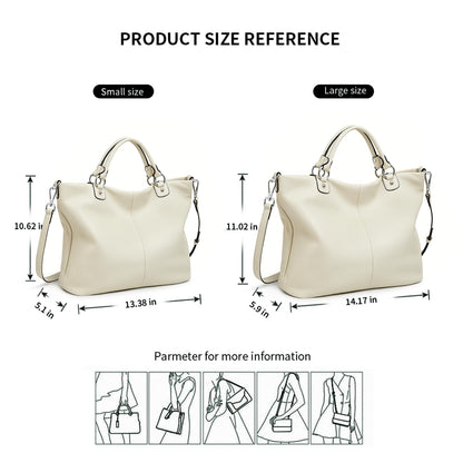 Kattee Damen Weiche Echtleder Tragetasche Schultertasche Handtasche