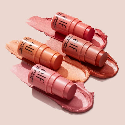 e.l.f. Monochromatic Multi Stick, luxuriös cremige & verblendbare Farbe, für Augen, Lippen & Wangen, Dazzling Peony, 0.17 Oz (5 g)