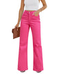 GRAPENT Womens Flare Jeans High Waisted Wide Leg Baggy Jean for Women Stretch Denim Pants
