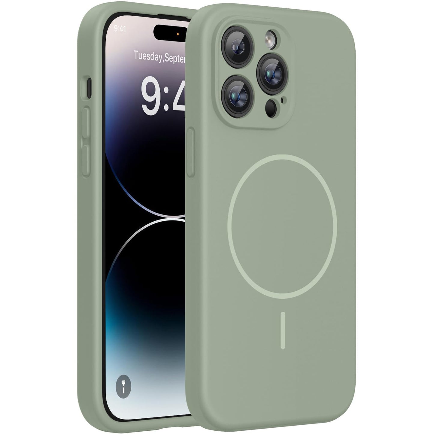 Miracase Magnetic for iPhone 17 Pro Case, Compatible with MagSafe, Integrated Silicone Camera Control Cover, 3.0mm Thicken Shockproof Drop Protection Phone Case for 17 Pro,Dark Blue
