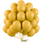 PartyWoo Gold Balloons 50pcs 12 Inch Gold Latex Helium Balloons for Birthday Wedding Anniversary Baby Shower Graduation Bachelorette Retirement Engagement Tea Casino Disco Party Decorations Gold-G101