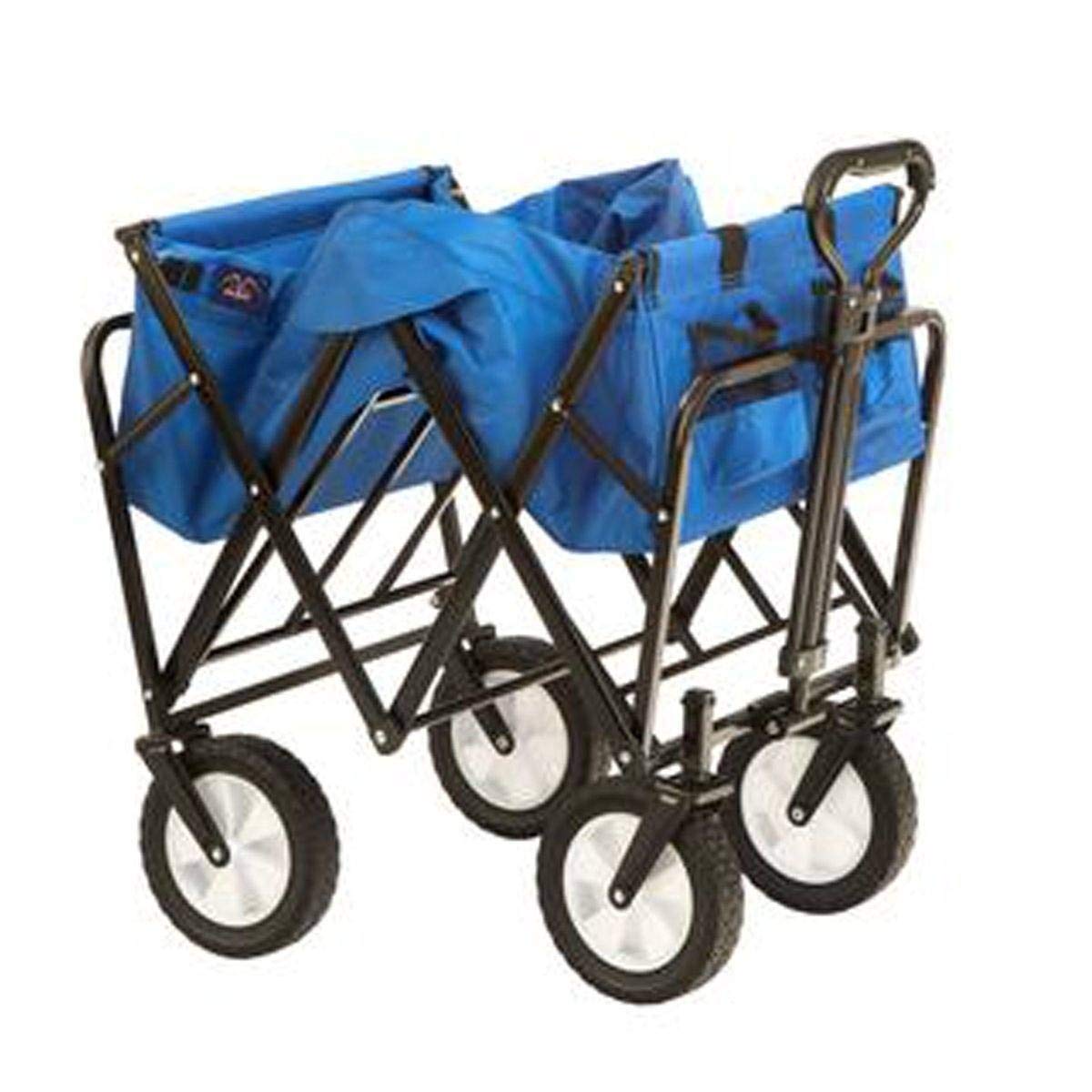 Mac Sports Collapsible Folding Outdoor Utility Wagon, Black