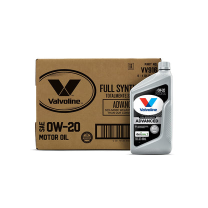 Valvoline Advanced Full Synthetic SAE 0W-20 Motor Oil 5 QT