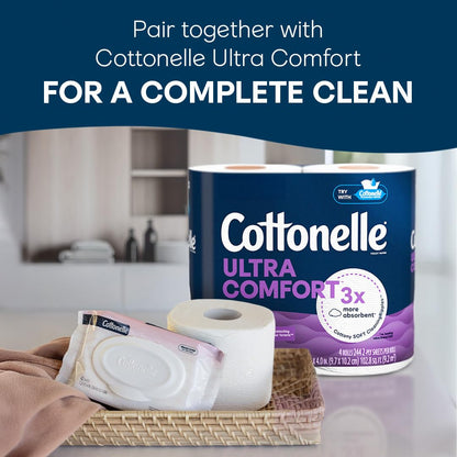 Cottonelle Fresh Care Feuchte Toilettentücher, Erfrischungstücher für Erwachsene, 4 Spenderboxen, 42 Tücher pro Box (insgesamt 168 Tücher), Verpackung kann variieren