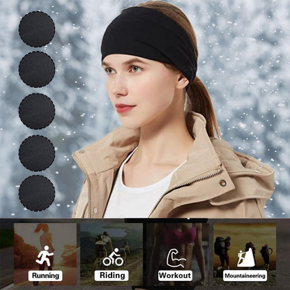 Sports Headbands for Women (5 Pack), Moisture Wicking Workout Headband for Running, Cross Training, Yoga and Bike