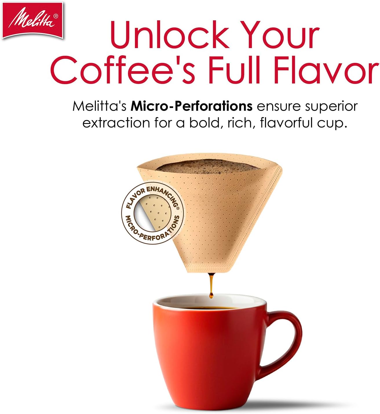 Melitta 625000 Bambus Super Premium Kaffeefilter, Grün