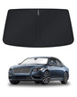 KUST Windshield Sun Shade for 2017-2026 Tesla Model Y/Model 3 Sunshade Accessories (Fit 2025-2026 Model Y Juniper / 2024 Model 3 Highland) Upgraded Foldable Sunshade, Blocks UV Rays Keep Car Cool