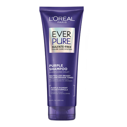 EverPure Sulfate-Free Lila Shampoo zur Nuancierung von blondem, gebleichtem, braun gefärbtem, silbernem und grauem Haar, mit violetten Pigmenten, 200 ml