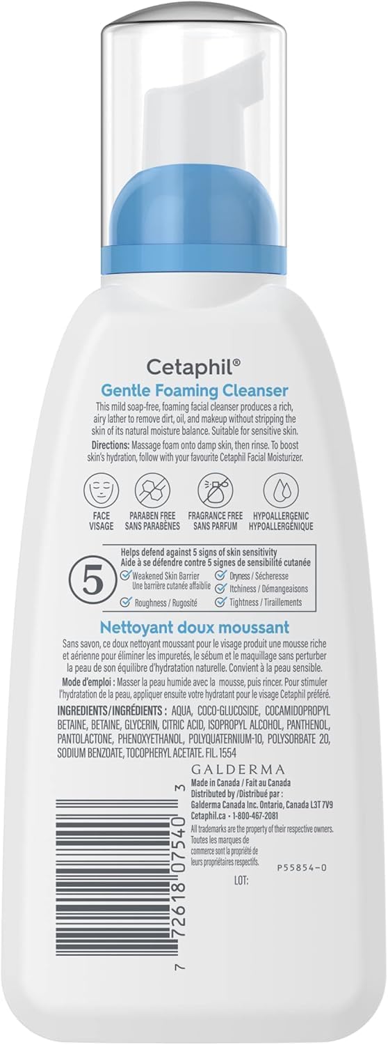 Cetaphil Milde Hautreinigung (473 ml) – Feuchtigkeitsspendende Gesichts- und Körperreinigung – Ideal für empfindliche, trockene Haut – Nicht reizend, parfümfrei und von Dermatologen empfohlen