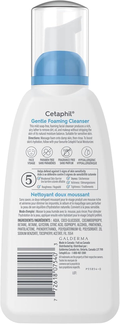Cetaphil Milde Hautreinigung (473 ml) – Feuchtigkeitsspendende Gesichts- und Körperreinigung – Ideal für empfindliche, trockene Haut – Nicht reizend, parfümfrei und von Dermatologen empfohlen