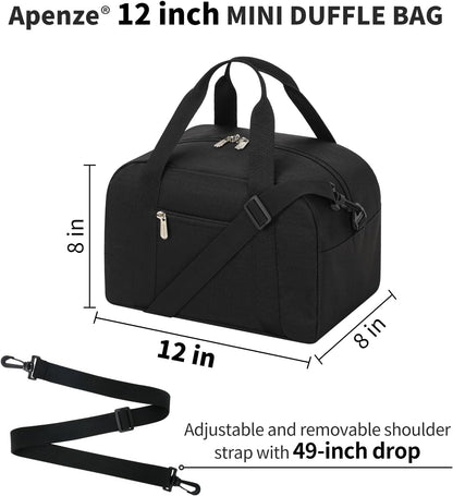 Kleine Sporttasche 18 Zoll Handgepäck Reisetasche für Wochenendtrips Sport-Schwarz