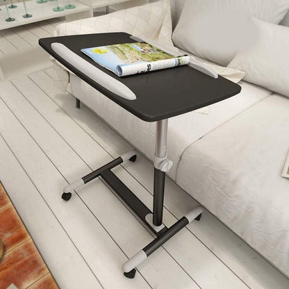 Laptop Table Medical Adjustable Overbed Bedside Table With Wheels For Coffee Laptop Tablet Portable Notebook Desk Sofa Side Table Hospital And Home Use With Cup Holder W (Co