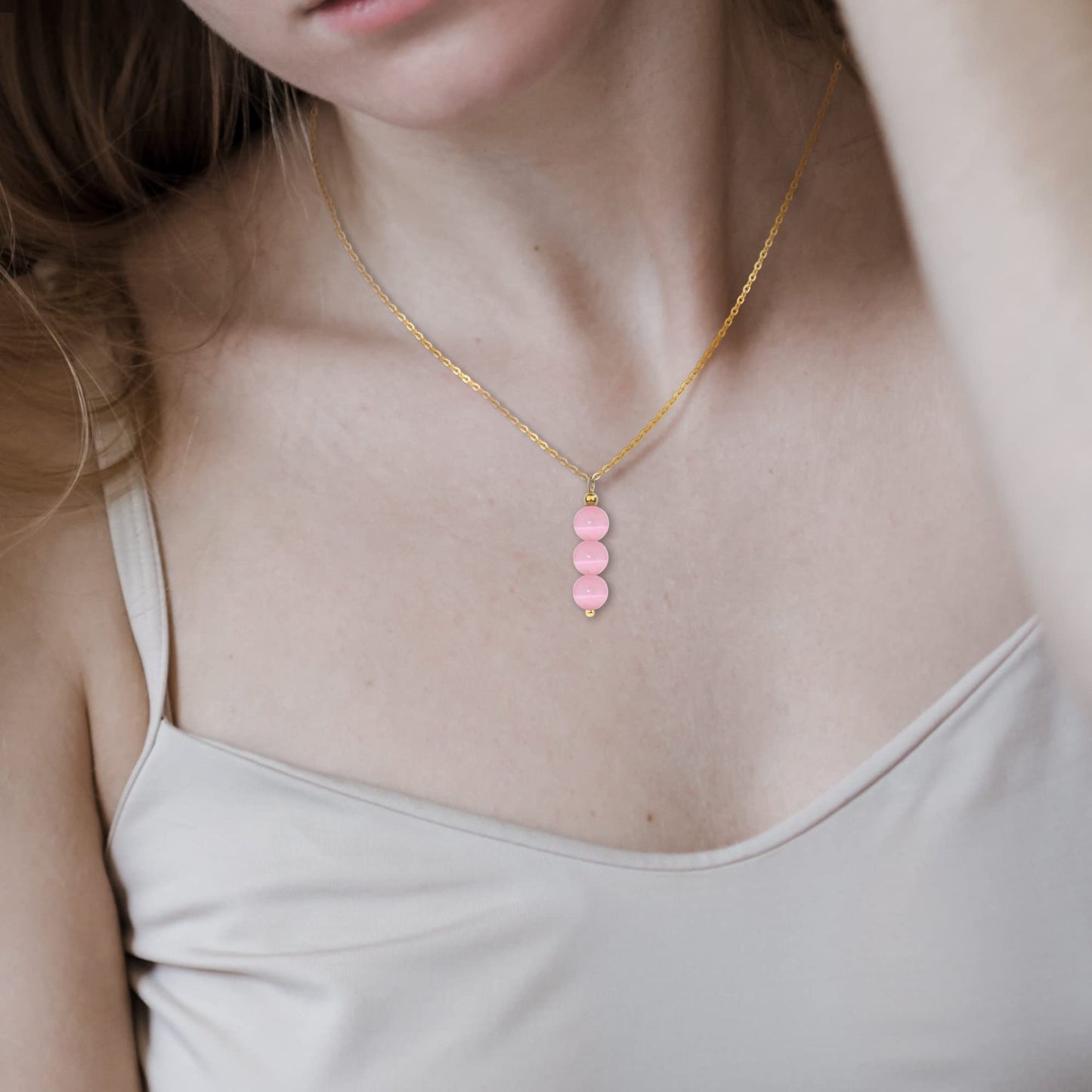 SmileBelle Schwarzer Turmalin Halsketten für Frauen, Schutz und Heilung Spirituelle Kristall Halsketten, Oktober Geburtsstein Halskette Schwarzer Turmalin Schmuck für Frauen Teenager Mädchen als Geburtstagsgeschenke