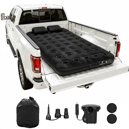 Umbrauto Car Air Mattress Backseat| Inflatable Truck Back Seat Camping Airbed for SUV Rear Seat, Blow Up Sleeping Travel Bed for Van Trunk with Pump & Pillows